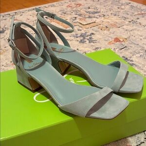 Sam Edelman blue suede ankle shoes